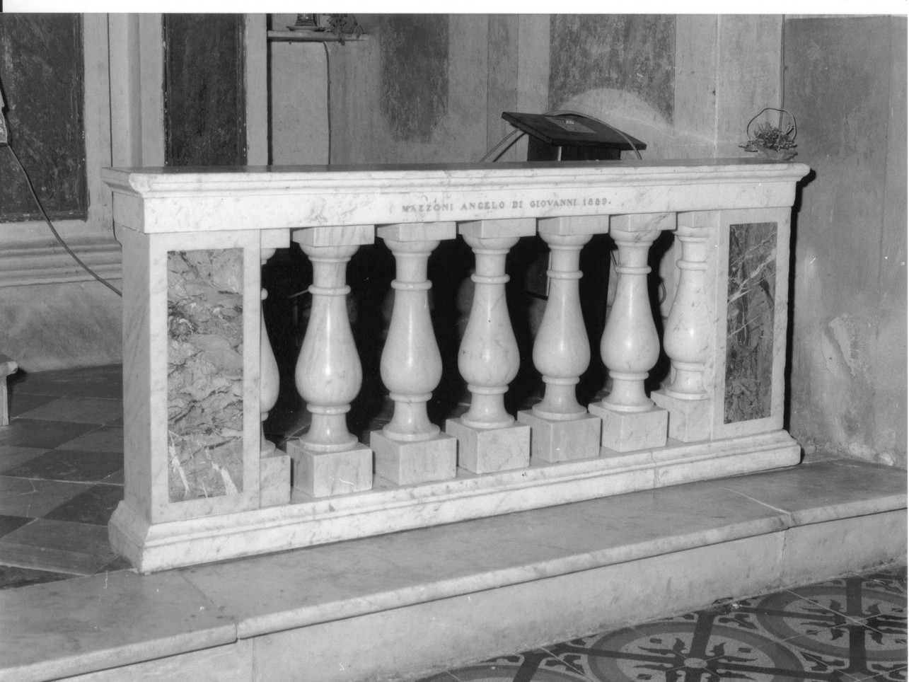 balaustrata, opera isolata - bottega genovese (sec. XIX)