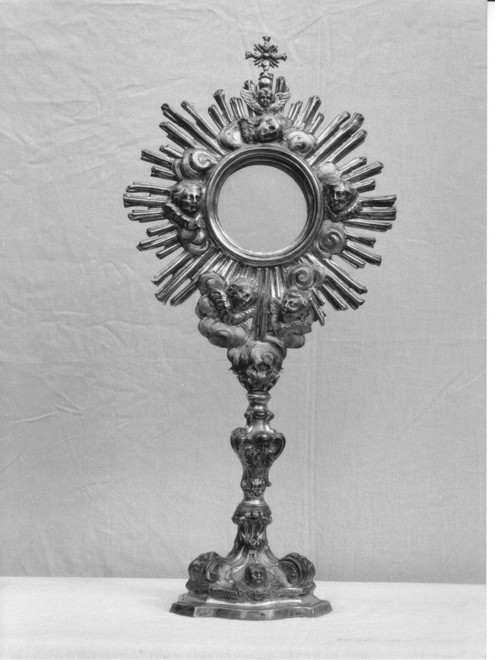 ostensorio, opera isolata - bottega genovese (sec. XVIII)