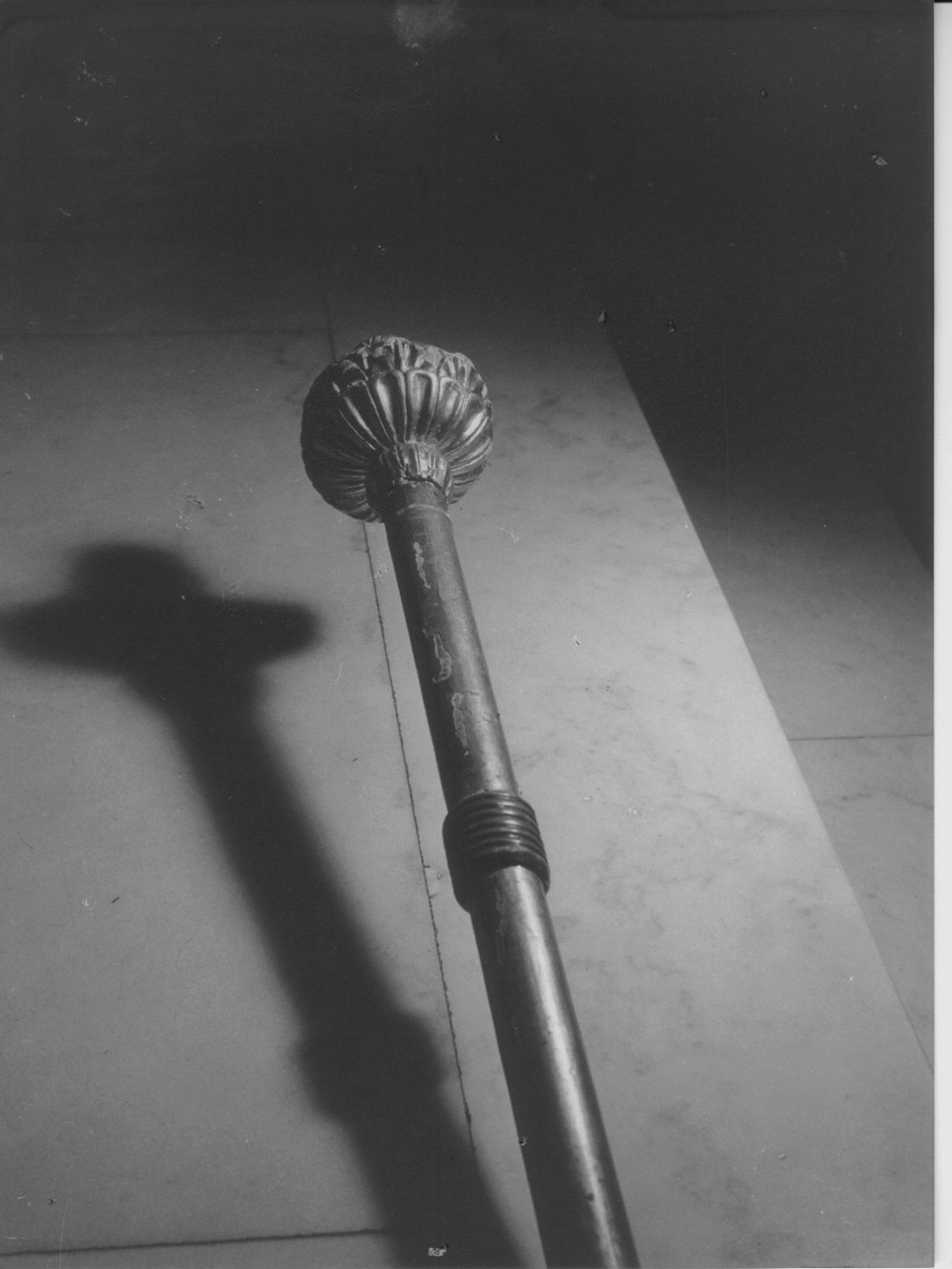 mazza processionale, opera isolata - bottega genovese (sec. XIX)