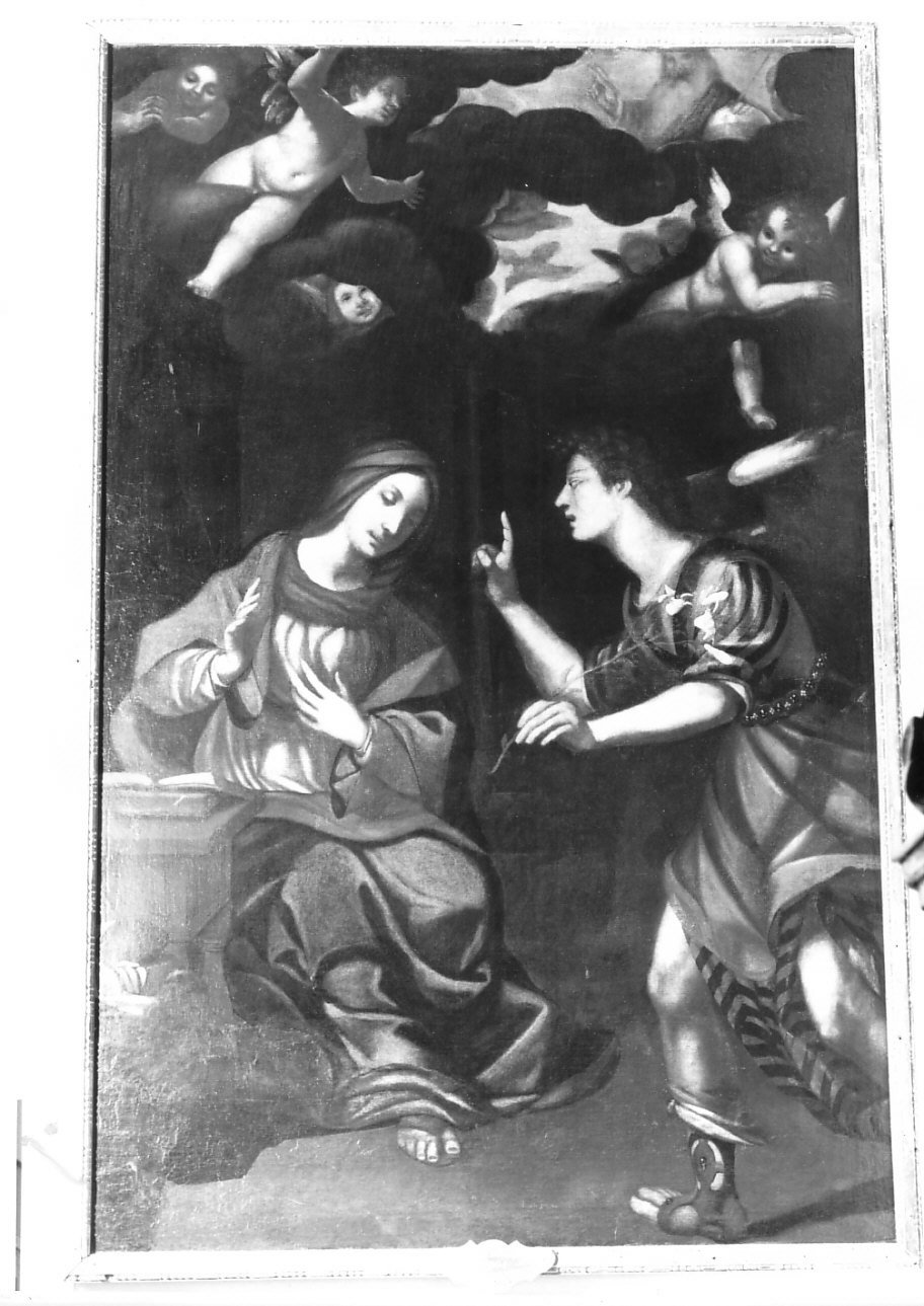 Annunciazione (dipinto, opera isolata) di Paggi Giovanni Battista (inizio sec. XVII)