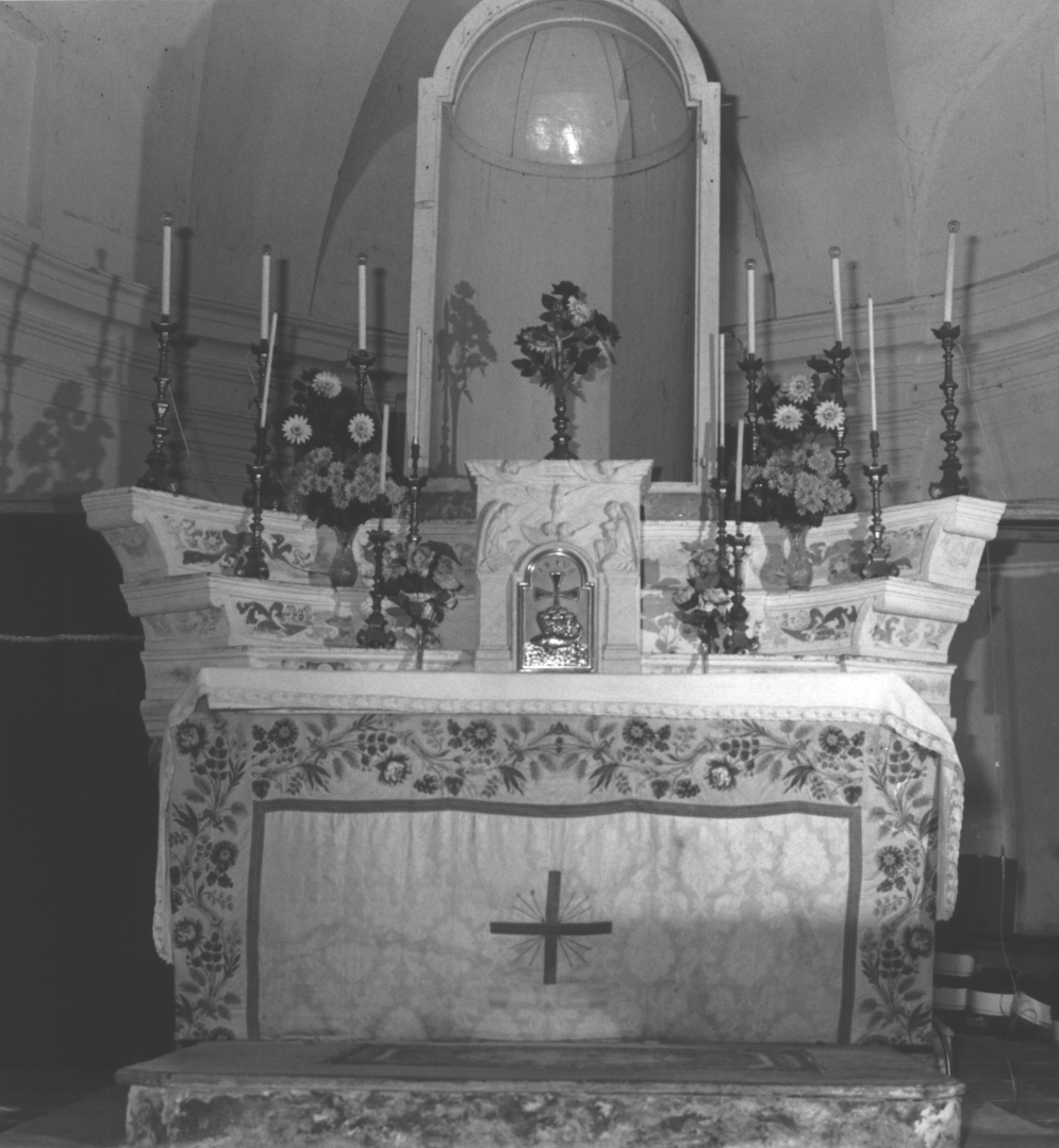 altare maggiore, opera isolata di Cella Domenico (sec. XIX)
