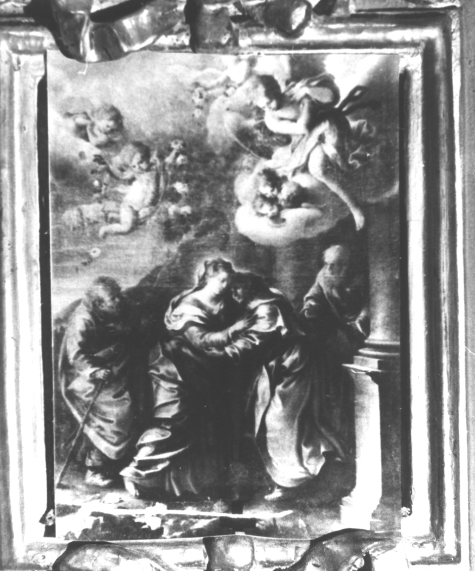 visitazione (dipinto, elemento d'insieme) di Carrega Francesco (metà sec. XVIII)