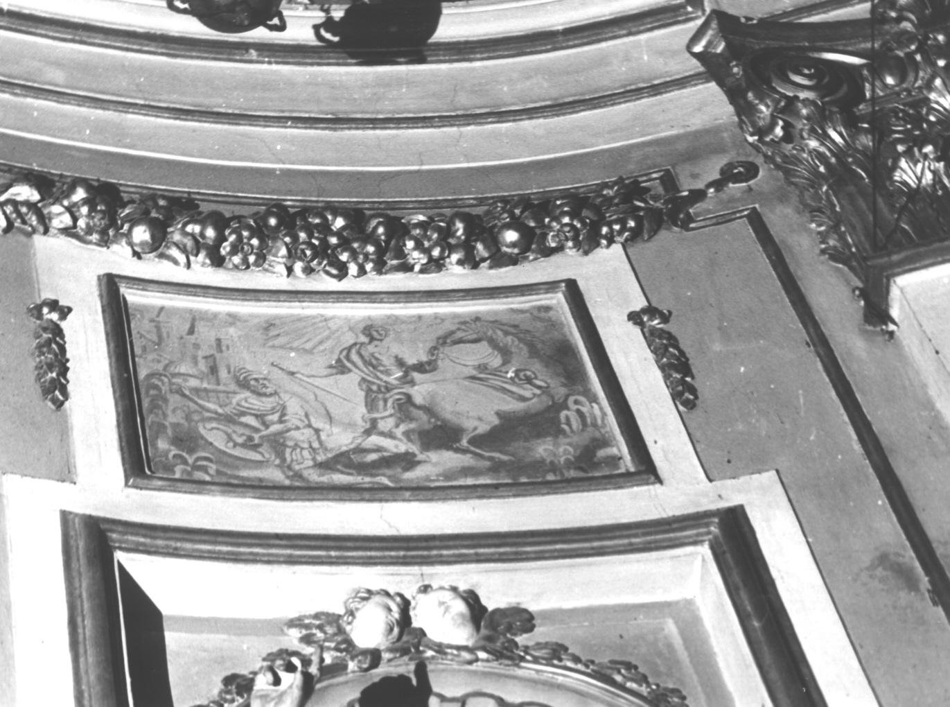 conversione di San Paolo (decorazione pittorica, opera isolata) - ambito italiano (fine sec. XVIII)