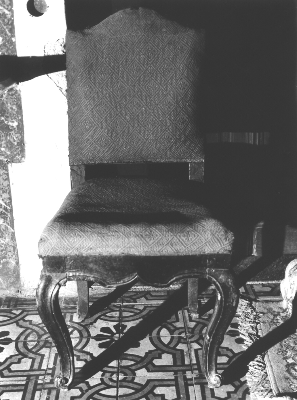 motivi decorativi a volute (poltroncina, serie) - bottega ligure (fine/inizio secc. XVIII/ XIX)