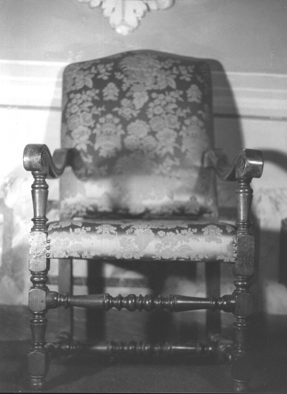 poltroncina, opera isolata - bottega genovese (fine sec. XVII)