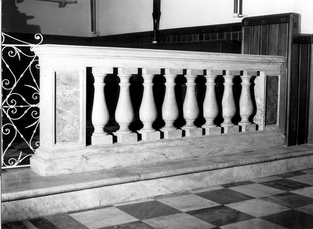 balaustrata di altare, opera isolata - bottega ligure (sec. XX)