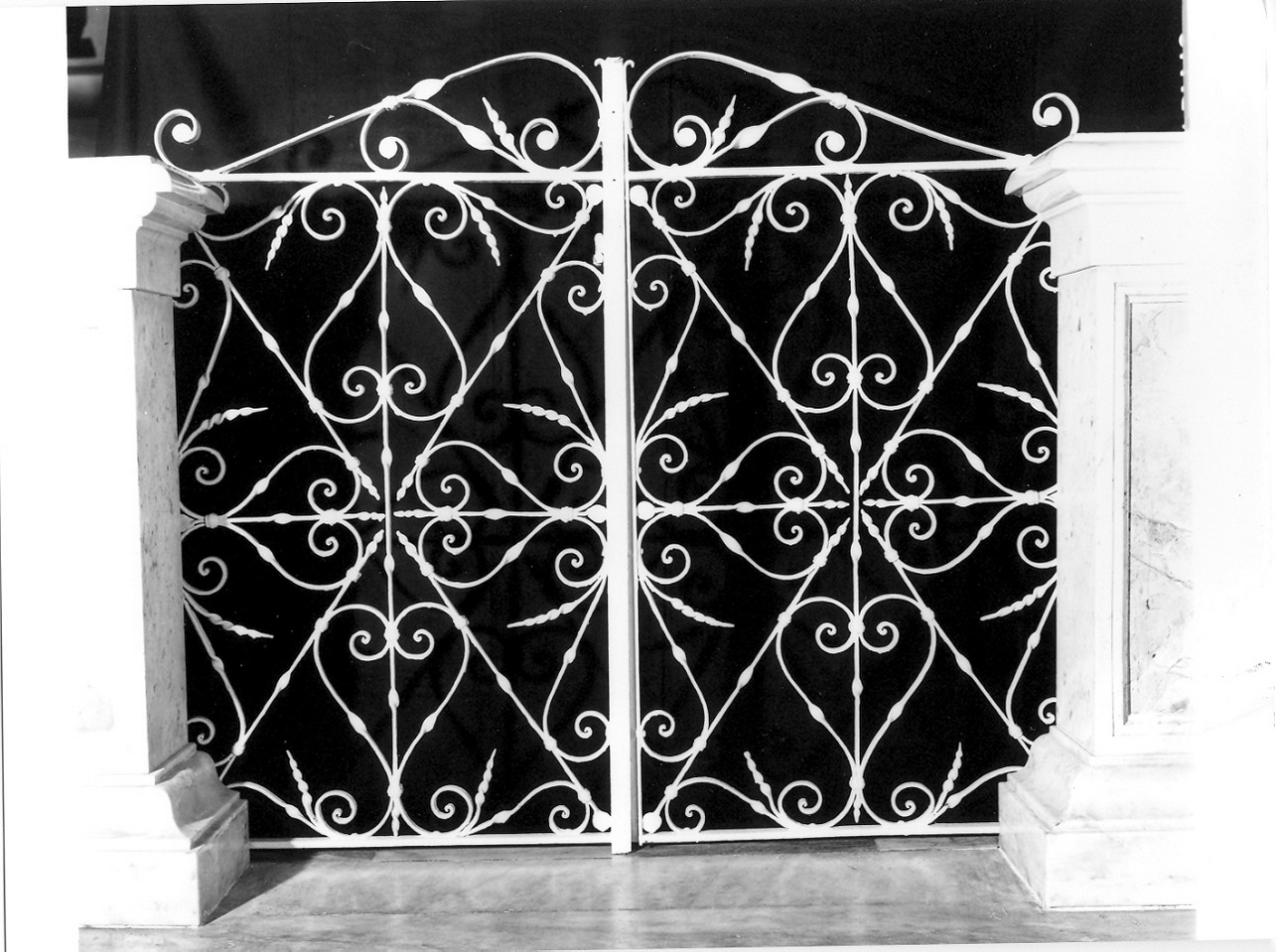 cancello di balaustrata, elemento d'insieme - bottega ligure (sec. XVIII)