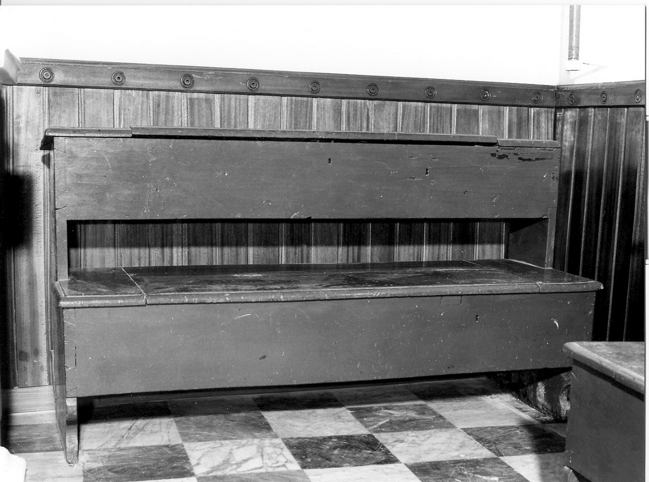 panca con inginocchiatoio, opera isolata - bottega ligure (sec. XIX)
