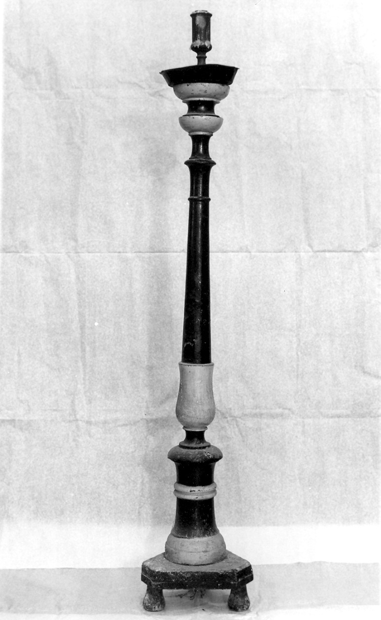 candeliere, serie - bottega ligure (fine sec. XIX)