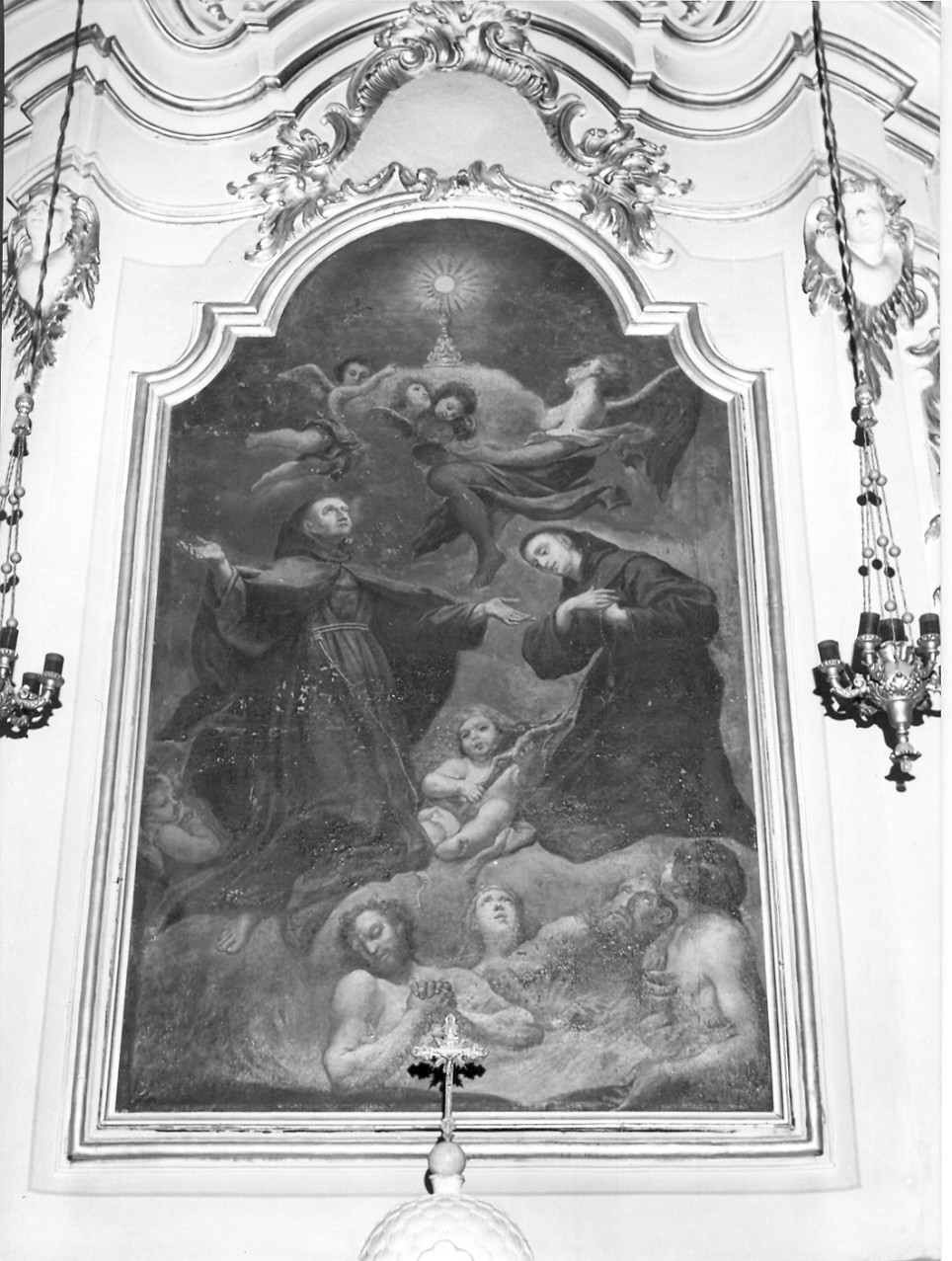 San Francesco e le Anime Purganti (dipinto, opera isolata) - ambito italiano (inizio sec. XVIII)