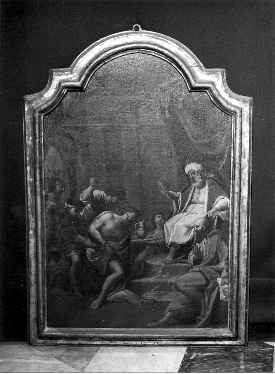 Cristo davanti a Pilato (Via Crucis, elemento d'insieme) di Carrega Maurizio (attribuito) (seconda metà sec. XVIII)