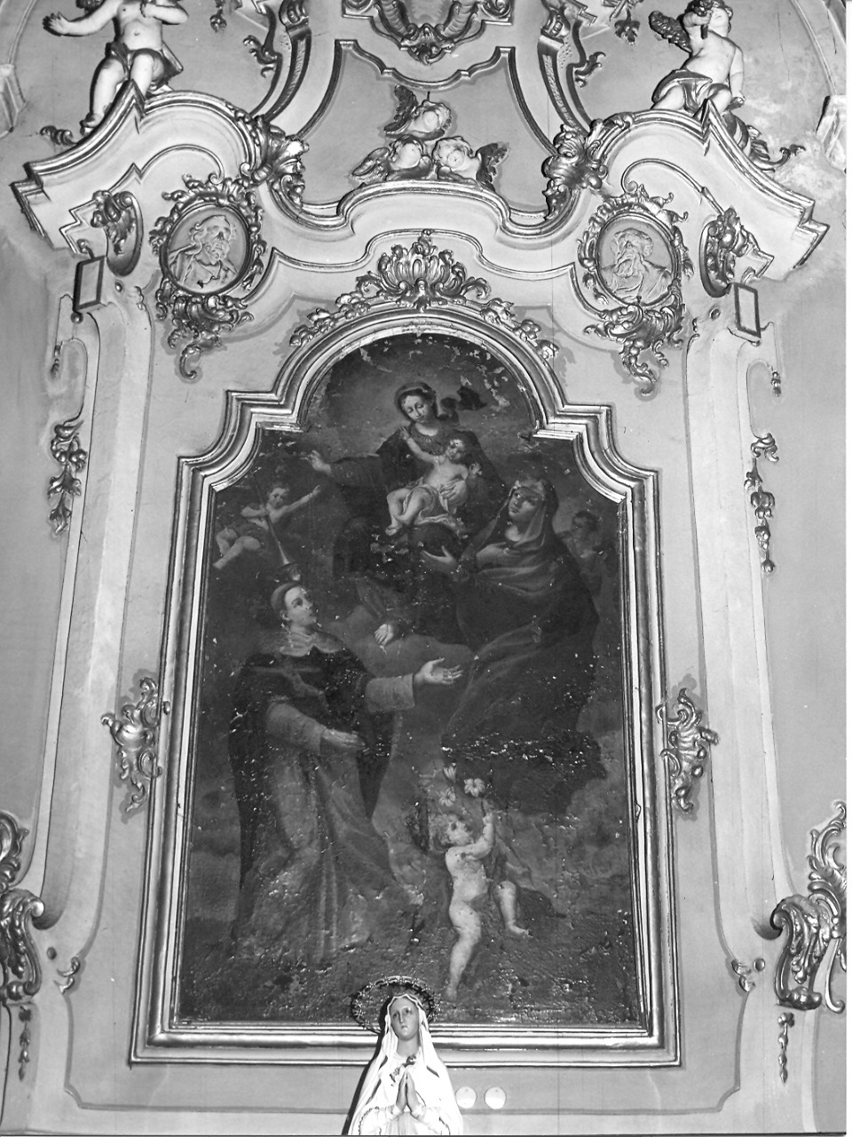 Madonna con Bambino e Santi (dipinto, opera isolata) - ambito italiano (inizio sec. XVIII)