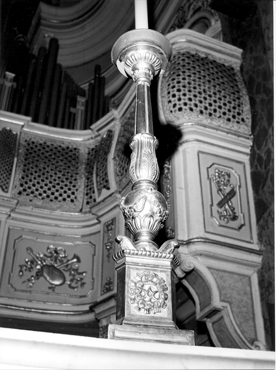 candeliere, serie - bottega ligure (fine sec. XIX)