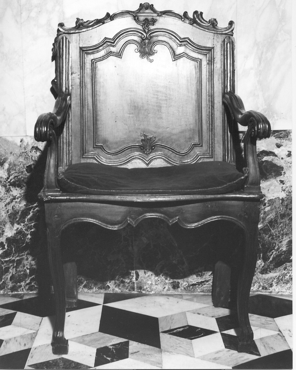 sedia - a braccioli, coppia - bottega ligure (fine sec. XIX)