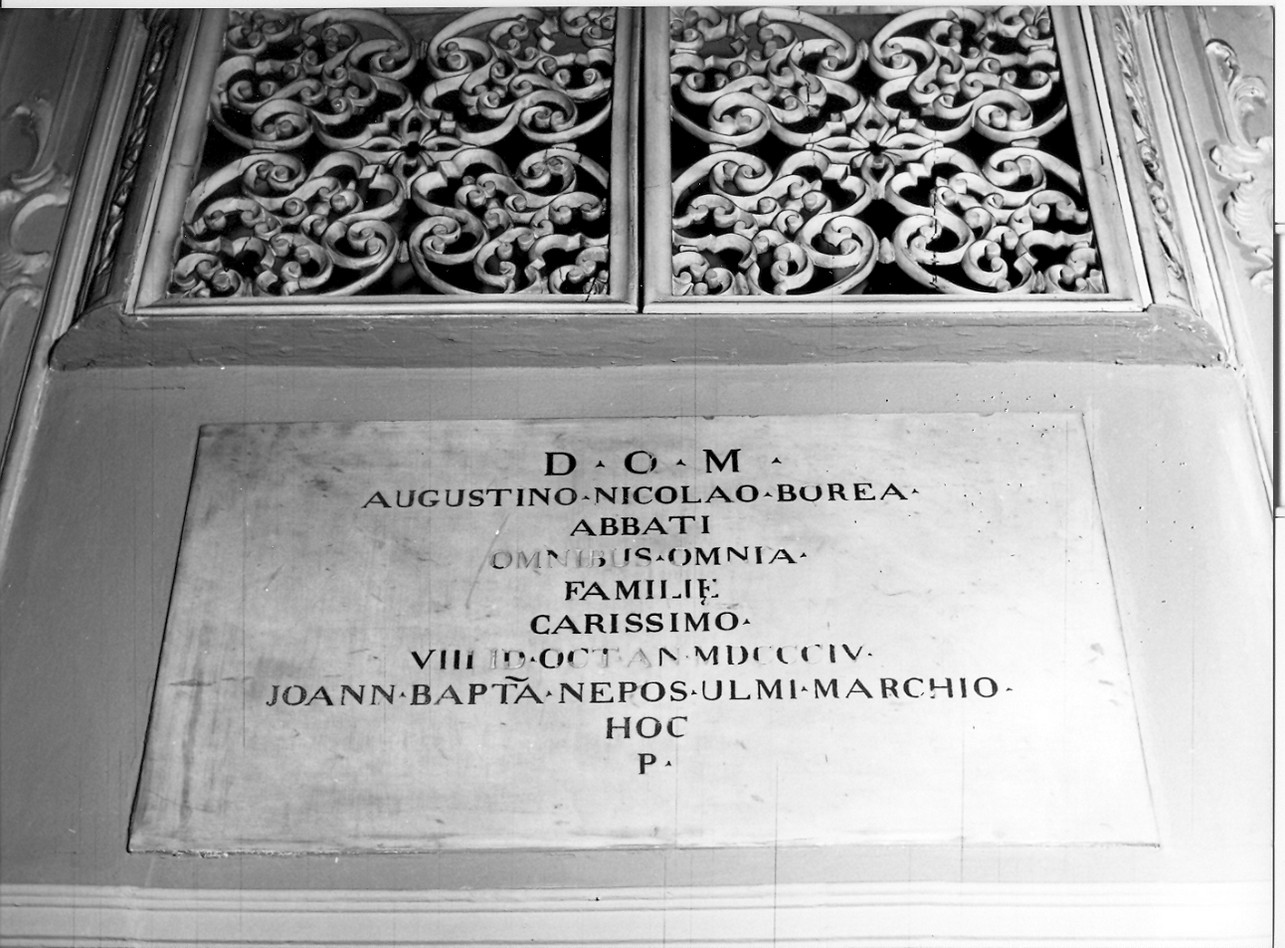 lapide commemorativa, opera isolata - bottega ligure (sec. XIX)