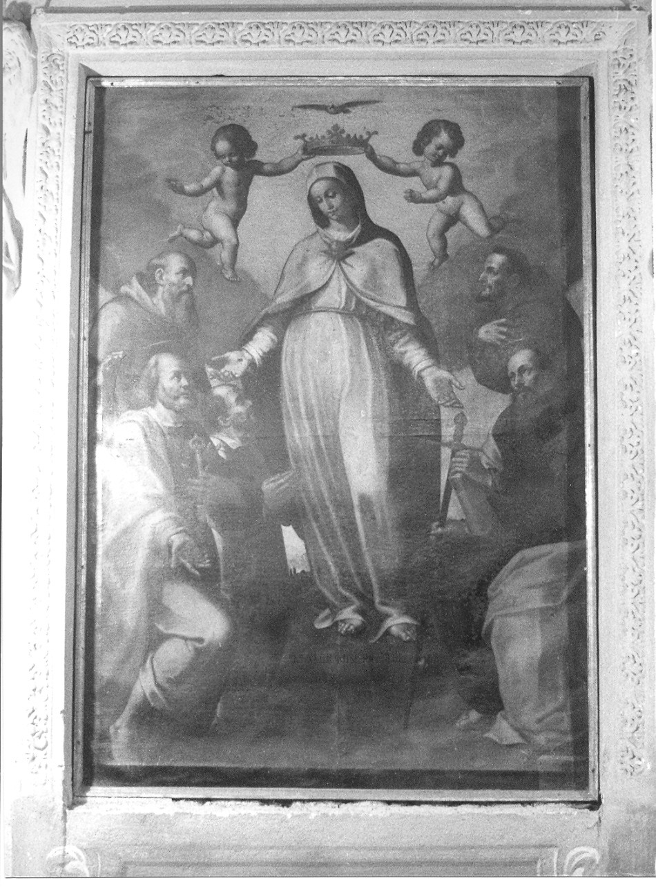 incoronazione di Maria Vergine (dipinto, opera isolata) di Gastaldi Giovanni Battista detto Giovanni Battista da Triosa (attribuito) (sec. XVII)
