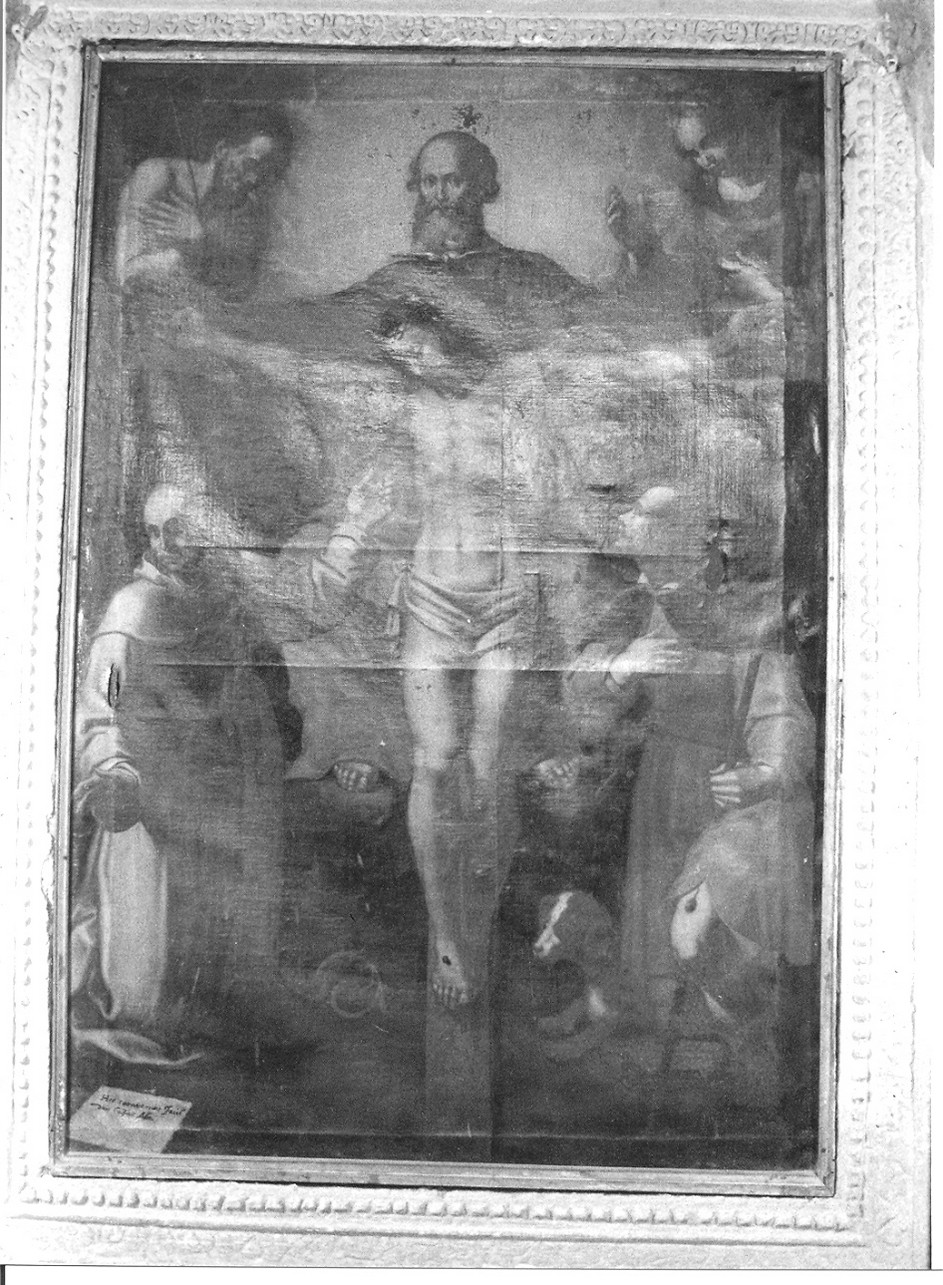 Cristo crocifisso (dipinto, elemento d'insieme) di Gastaldi Giovanni Battista detto Giovanni Battista da Triosa (attribuito) (sec. XVII)