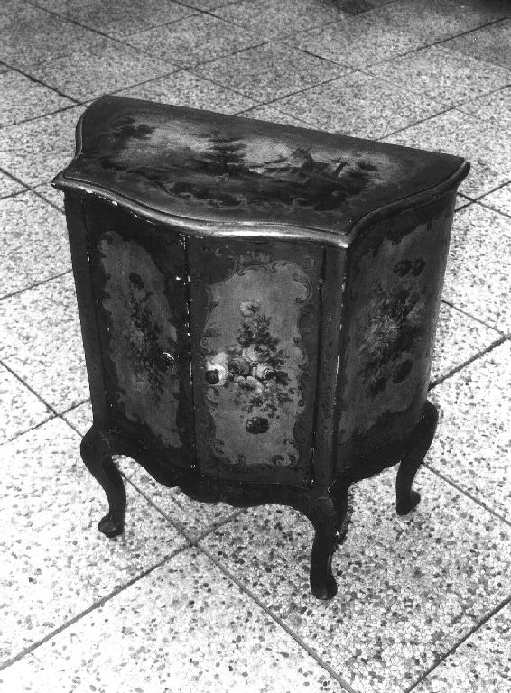 comodino, opera isolata - bottega ligure (inizio sec. XVIII)