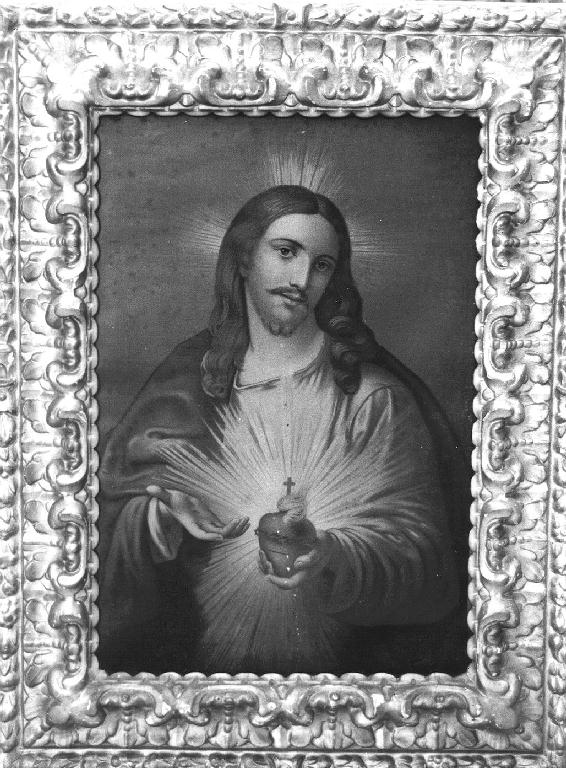 Sacro Cuore di Gesù (dipinto, elemento d'insieme) - ambito ligure (ultimo quarto sec. XIX)