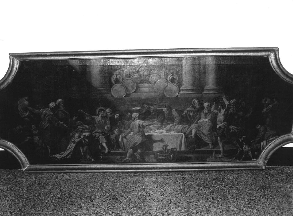 cena in casa di Simone il fariseo (dipinto, opera isolata) - ambito ligure (prima metà sec. XVIII)