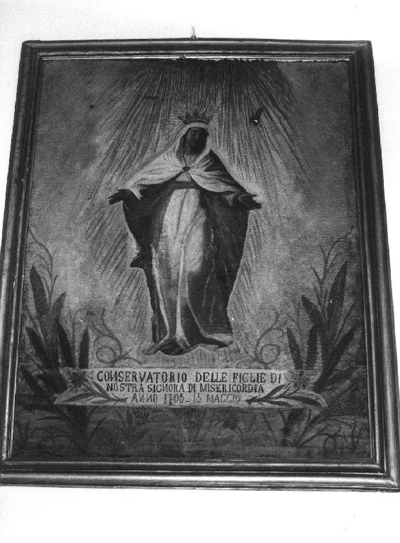 Madonna della Misericordia (dipinto, opera isolata) - ambito ligure (sec. XVIII)