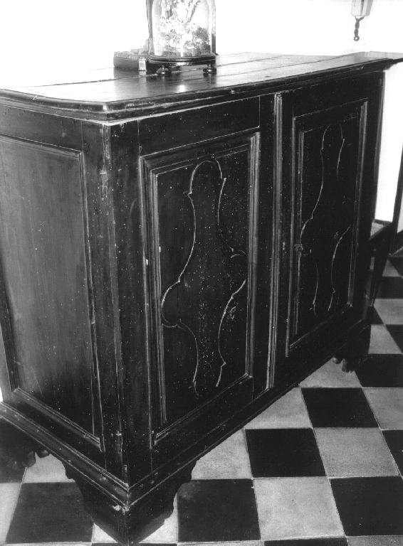 credenza, opera isolata - bottega ligure (inizio sec. XVIII)