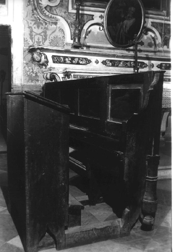 banco da chiesa, coppia - bottega ligure (ultimo quarto sec. XVIII)