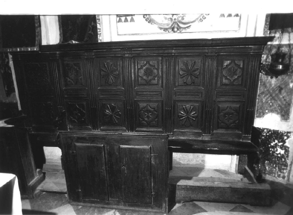 motivi decorativi (stalli del coro, coppia) - bottega ligure (seconda metà sec. XVIII)