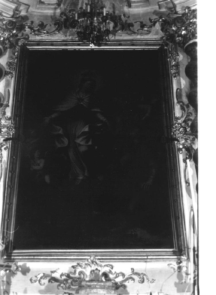 Madonna della Misericordia (dipinto, elemento d'insieme) - ambito ligure (seconda metà sec. XVIII)