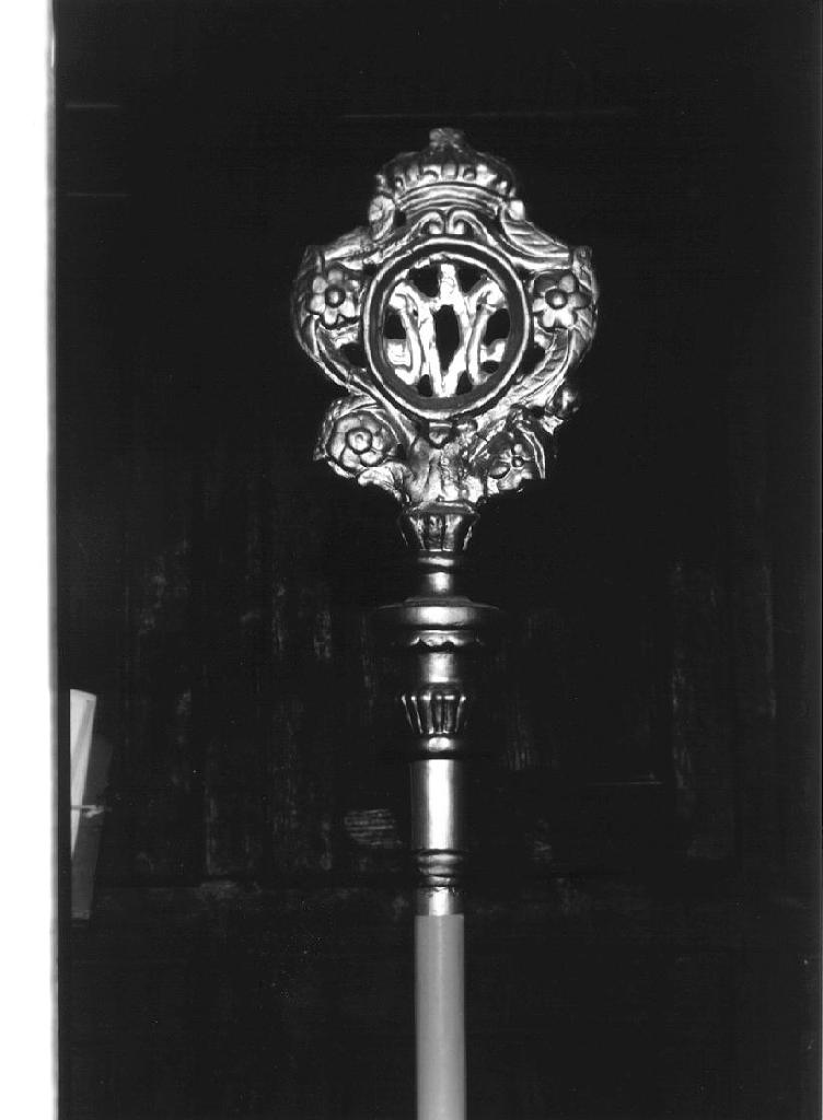 motivi decorativi floreali (mazza processionale, coppia) - bottega ligure (fine/inizio secc. XIX/ XX)