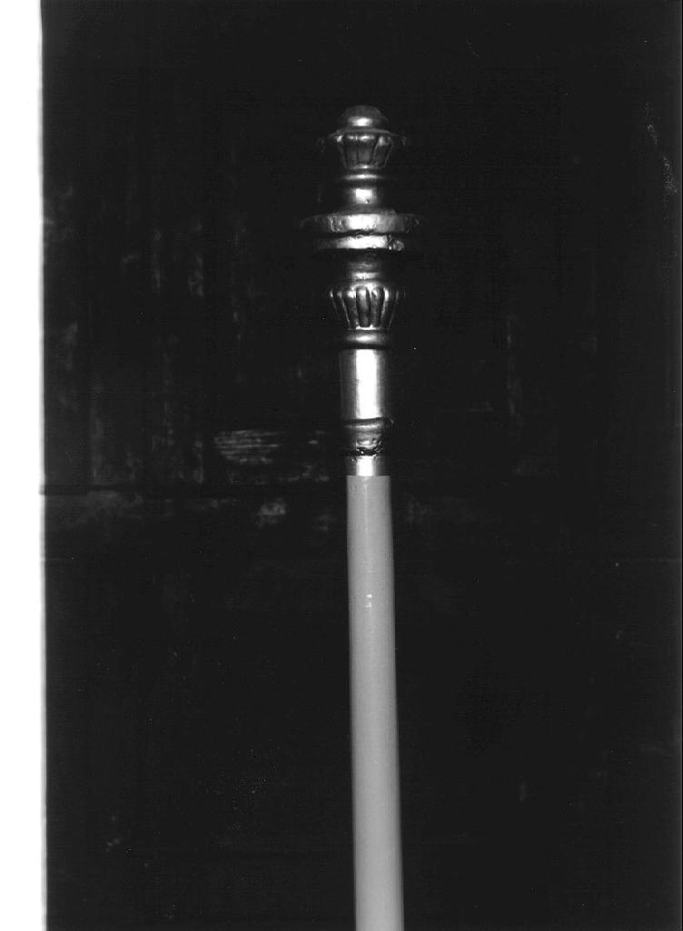 mazza processionale, serie - bottega ligure (fine/inizio secc. XIX/ XX)