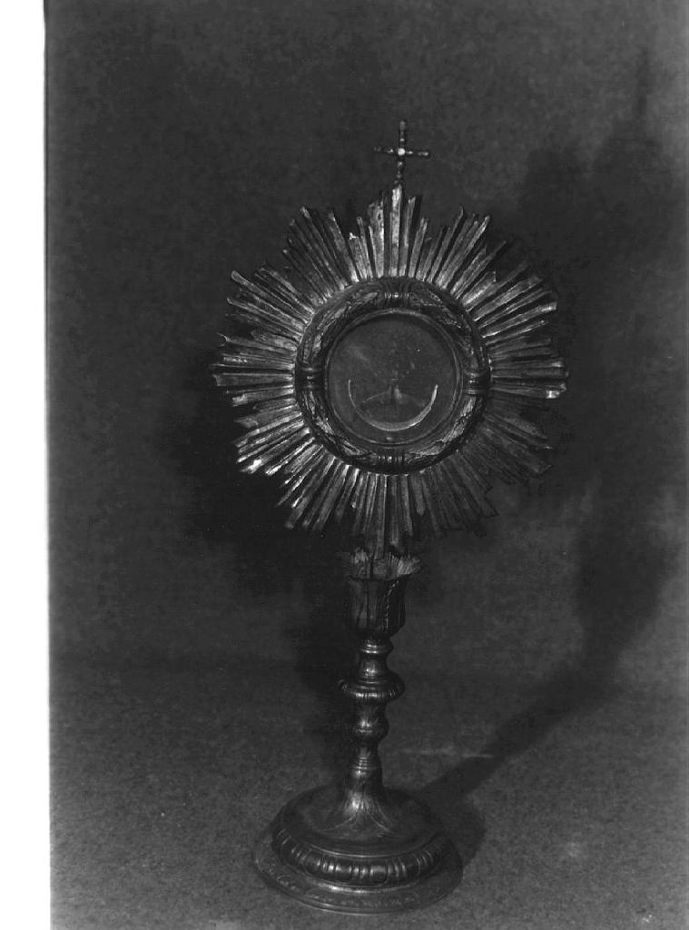 ostensorio - a raggiera, opera isolata - bottega ligure (metà sec. XVIII)