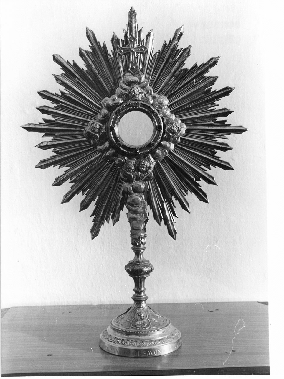 ostensorio - a raggiera, opera isolata - PRODUZIONE LIGURE (secondo quarto sec. XX)
