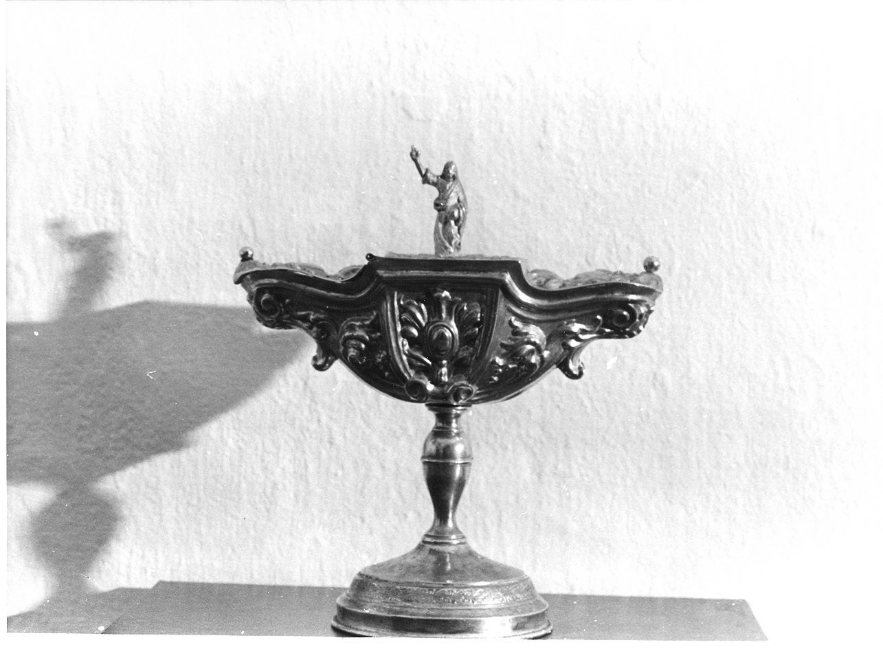 CRISTO BENEDICENTE (navicella portaincenso, opera isolata) - manifattura ligure (sec. XIX)