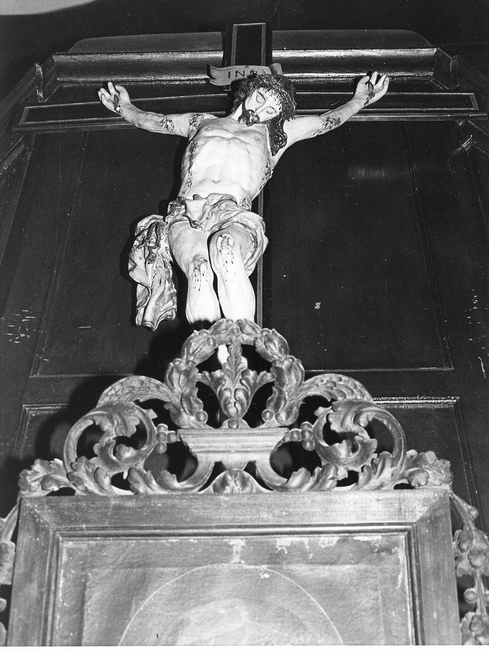 CRISTO CROCIFISSO (croce da parete, opera isolata) - PRODUZIONE LIGURE (sec. XIX)