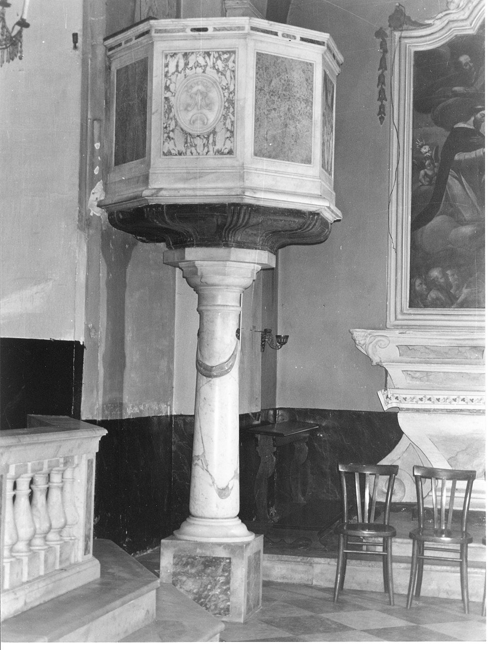 pulpito, opera isolata - PRODUZIONE LIGURE (terzo quarto sec. XVIII)