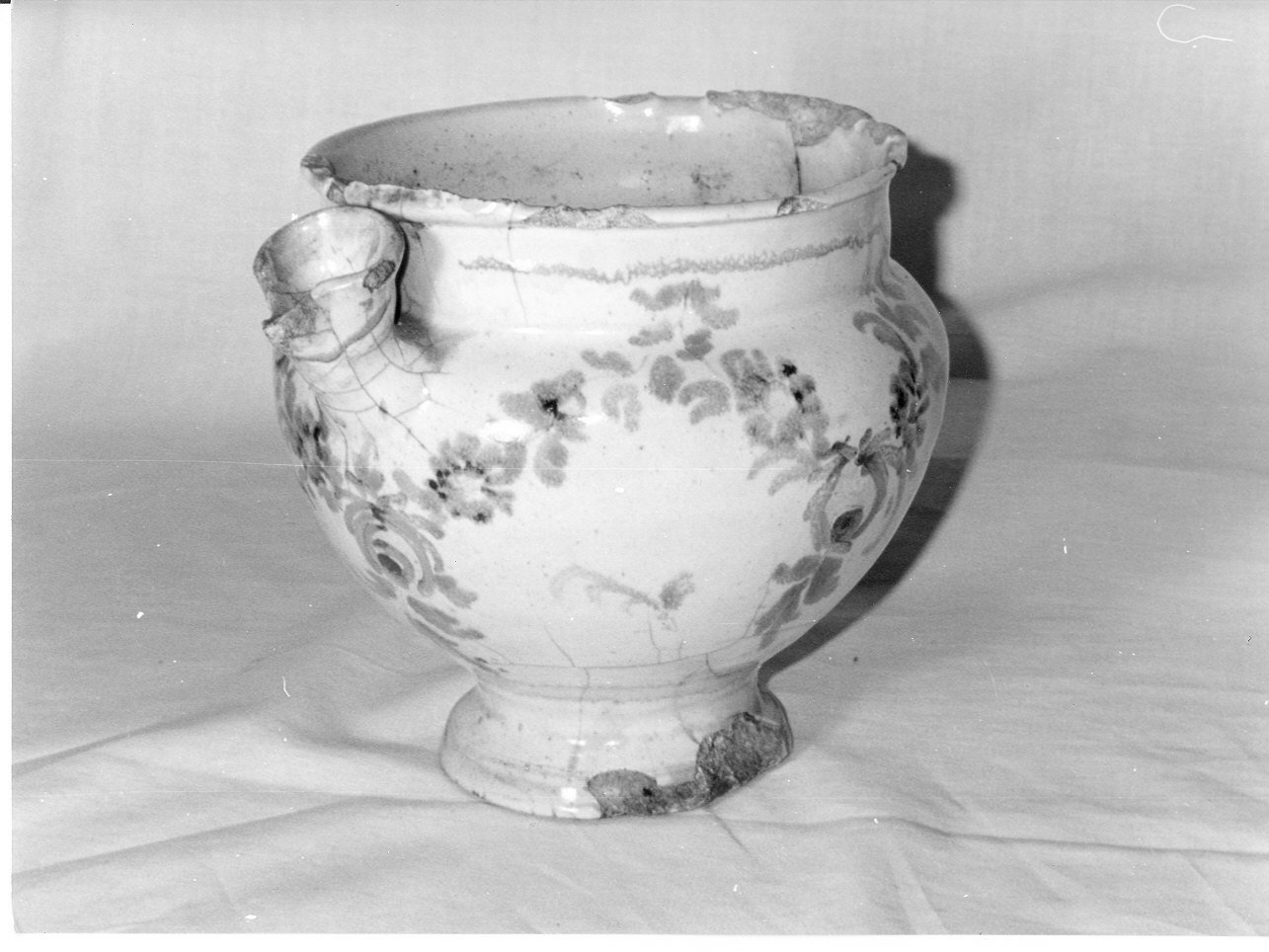 vasetto per medicamenti, opera isolata - manifattura ligure (fine/inizio secc. XVIII/ XIX)