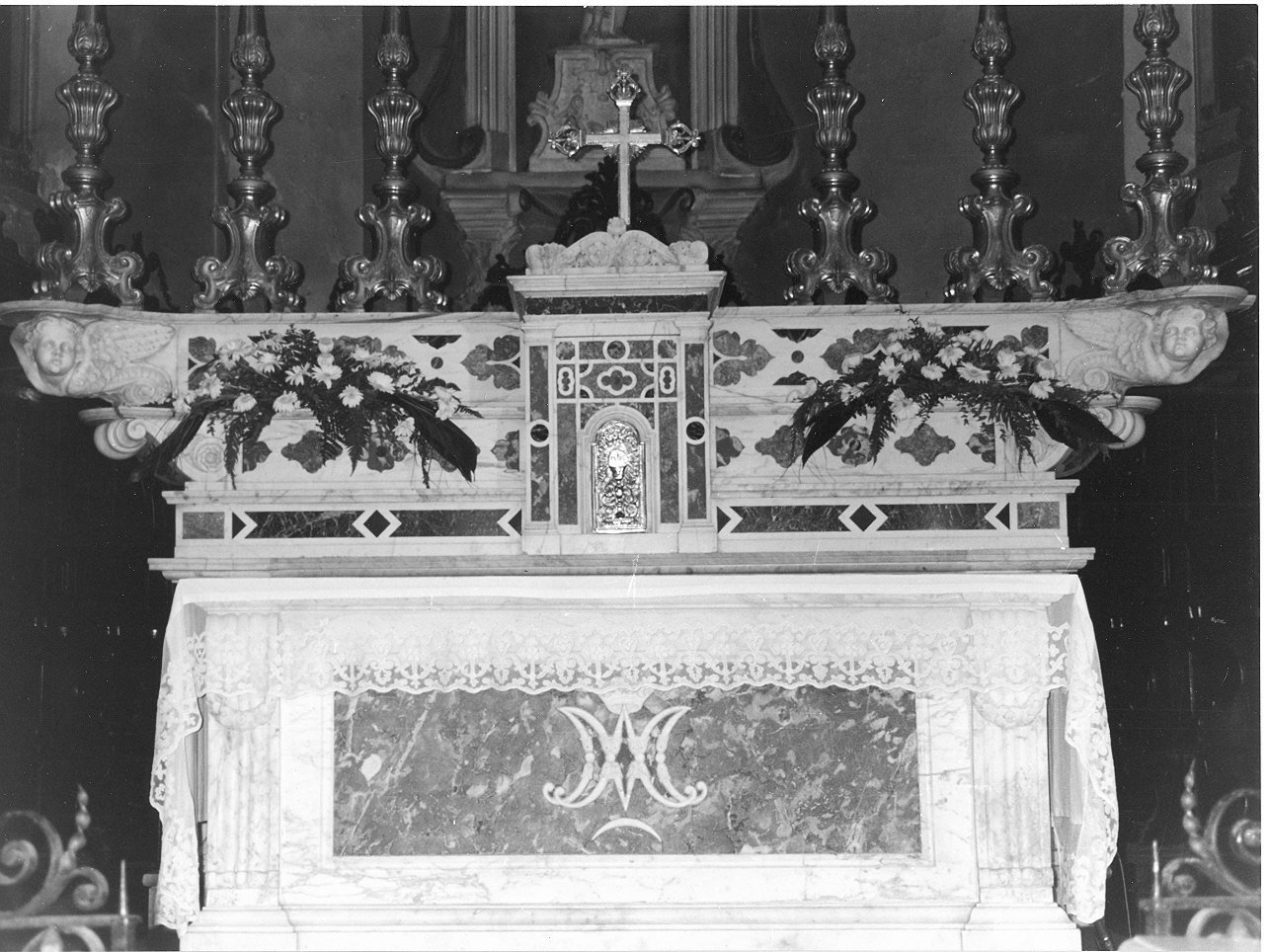 altare maggiore, opera isolata - PRODUZIONE LIGURE (prima metà, fine/inizio sec. XIX, secc. XIX/ XX)