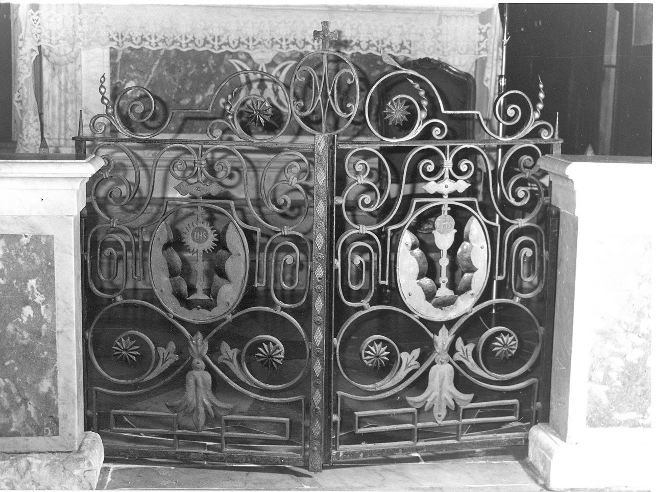 calice eucaristico (cancello di balaustrata, opera isolata) - PRODUZIONE LIGURE (prima metà sec. XX)