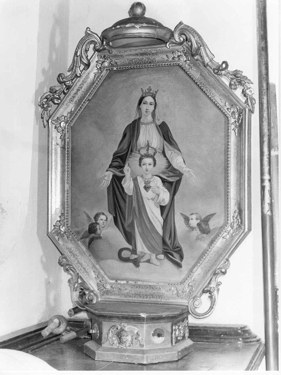 tronetto per esposizione eucaristica - a edicola, opera isolata - PRODUZIONE LIGURE (prima metà sec. XIX)