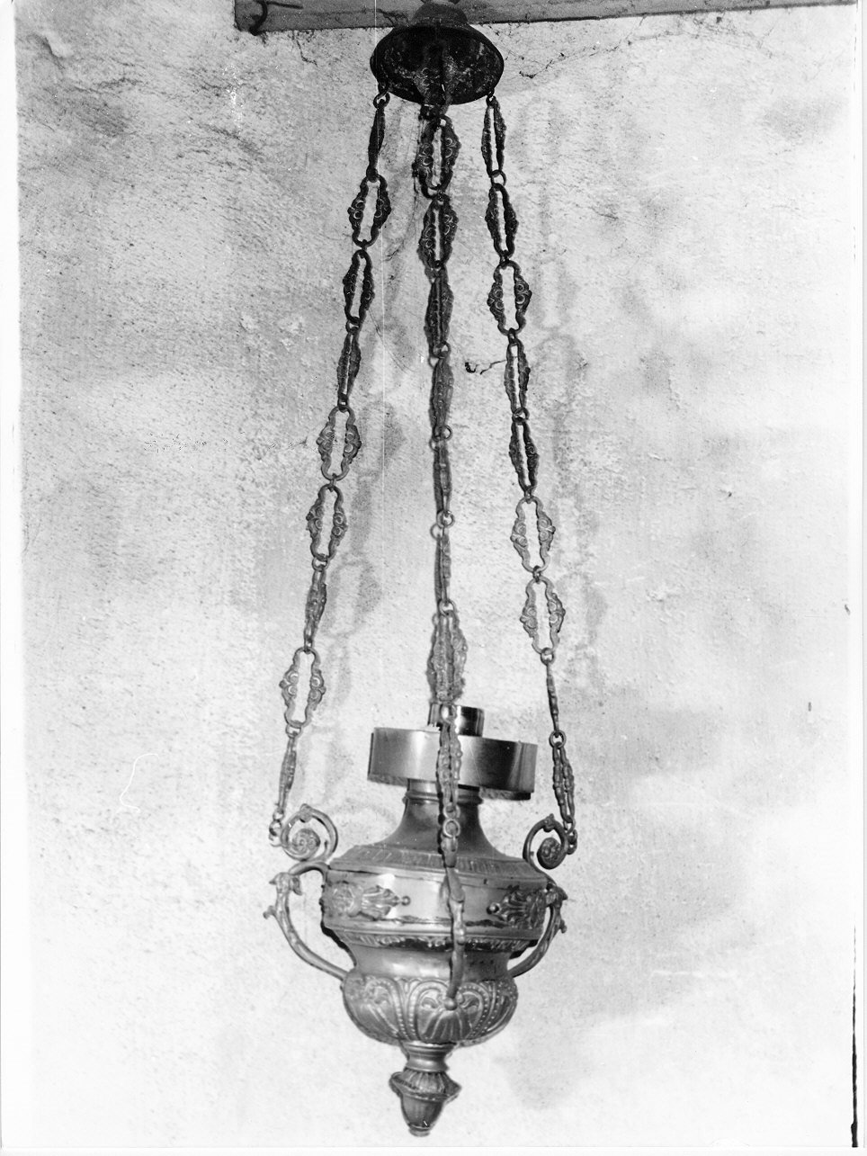 lampada pensile, opera isolata - PRODUZIONE LIGURE (prima metà sec. XIX)