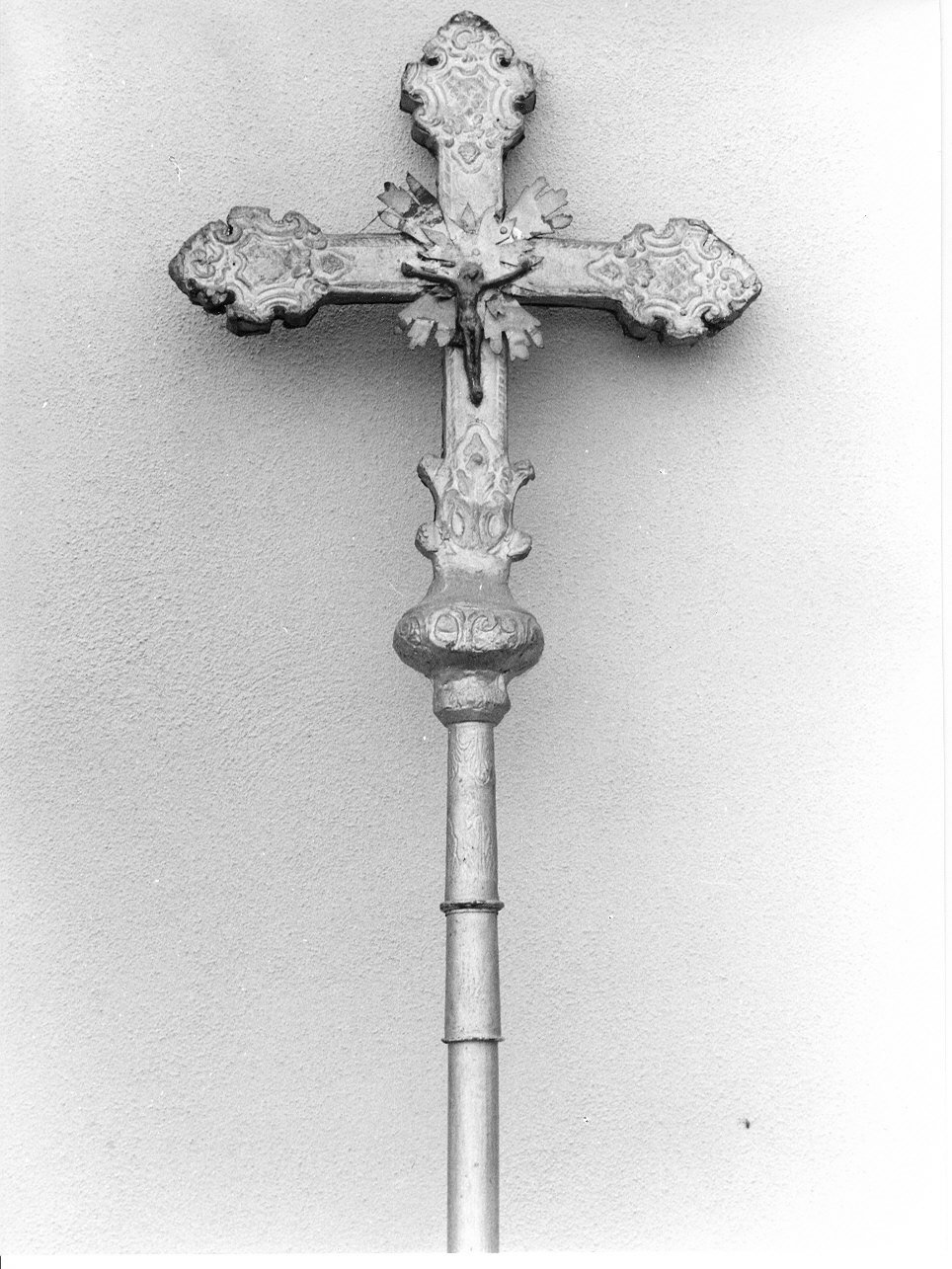 CRISTO CROCIFISSO (croce processionale, opera isolata) - PRODUZIONE LIGURE (prima metà sec. XIX)