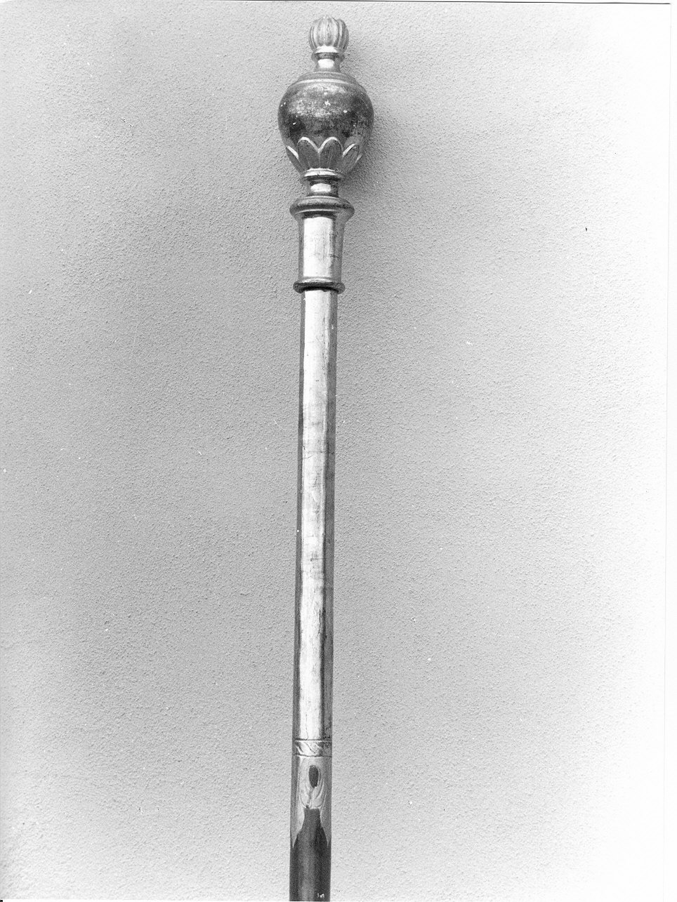 asta di baldacchino processionale, serie - PRODUZIONE LIGURE (prima metà sec. XIX)