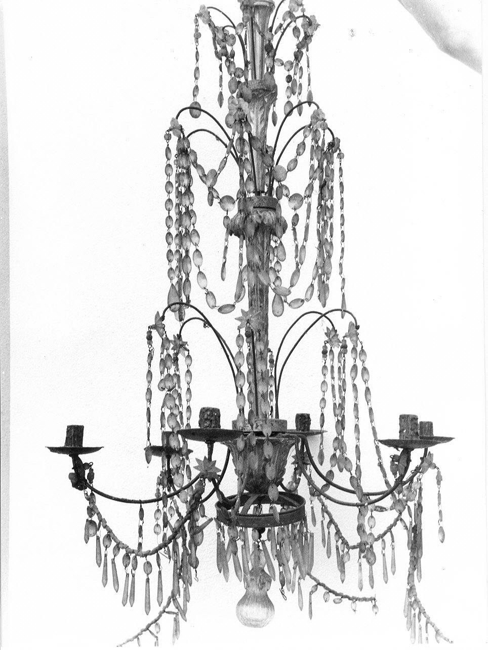 lampadario - a bracci, opera isolata - PRODUZIONE LIGURE (seconda metà sec. XIX)