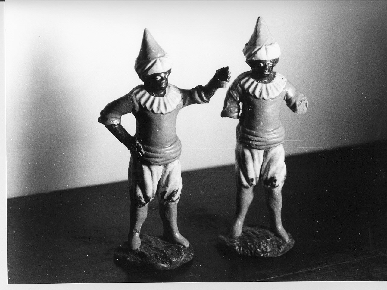 figura maschile (statuetta di presepio, coppia) - PRODUZIONE LIGURE (secc. XIX/ XX)