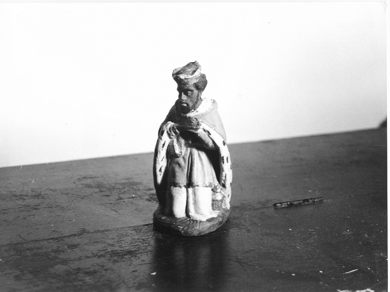 Re Mago (statuetta di presepio, opera isolata) - PRODUZIONE LIGURE (prima metà sec. XX)