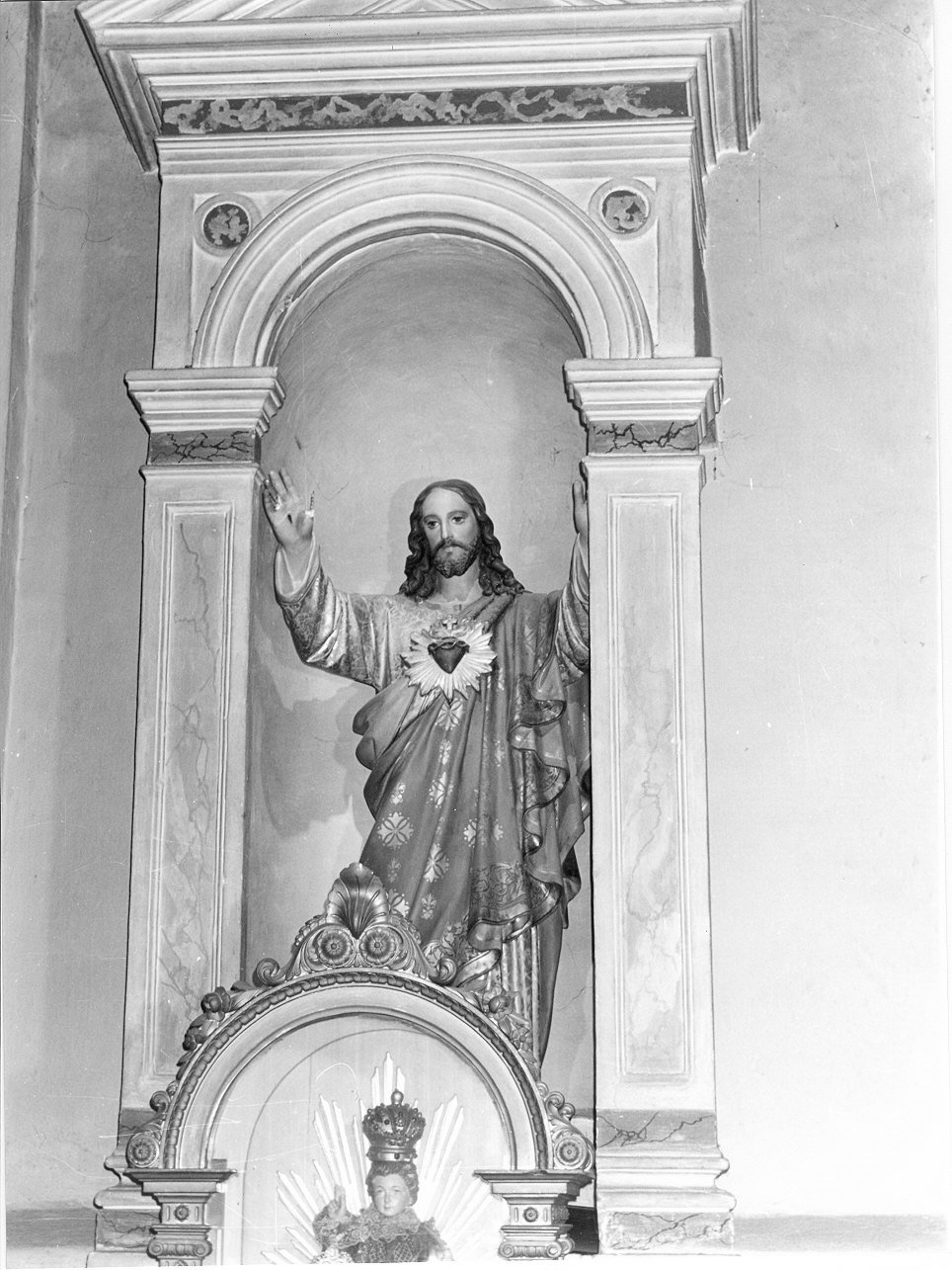 Sacro Cuore di Gesù (statua, opera isolata) - PRODUZIONE LIGURE (fine/inizio secc. XIX/ XX)