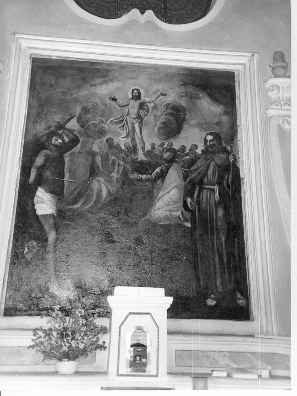 ascensione di Cristo (dipinto, opera isolata) - ambito ligure (secondo quarto sec. XVII)