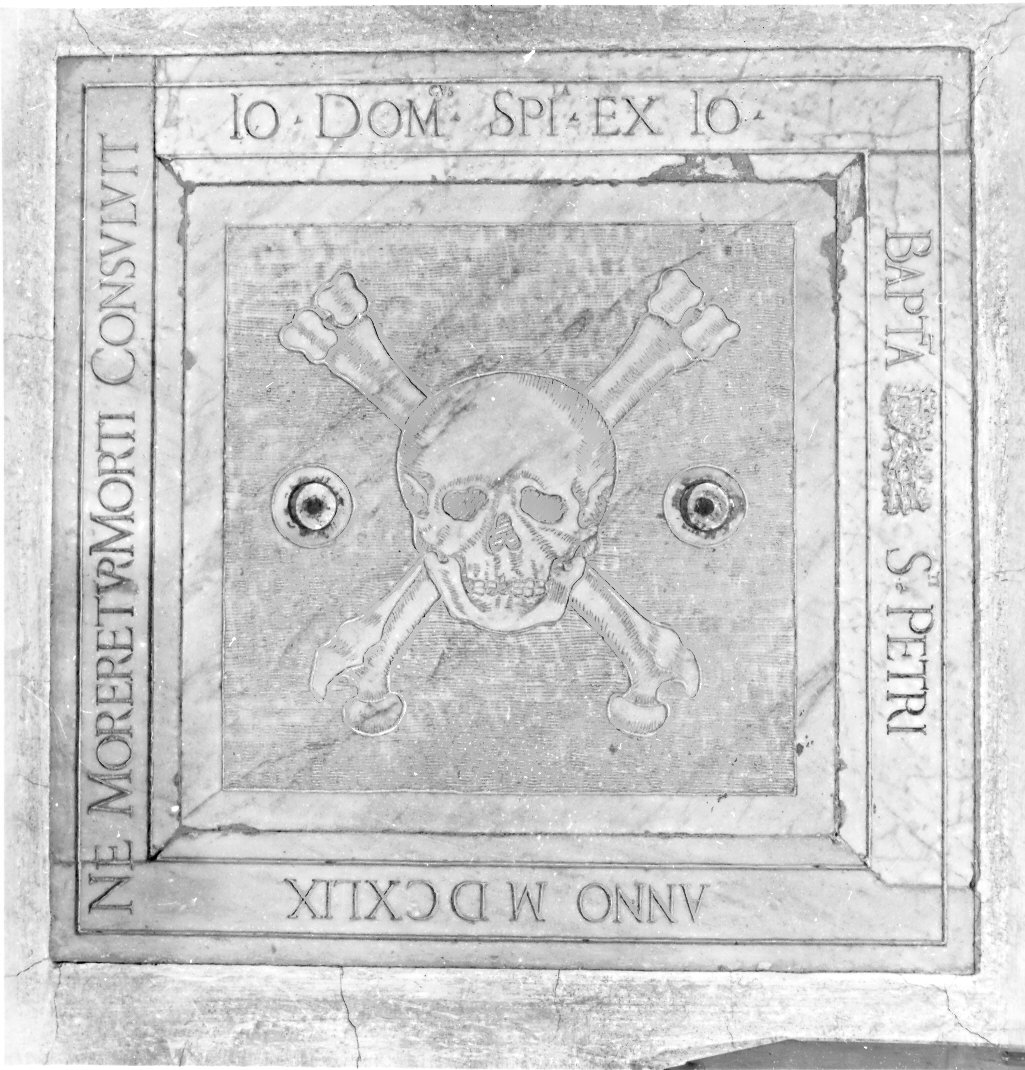 lastra tombale, opera isolata - bottega ligure (sec. XVII)