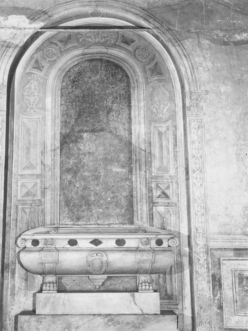 sarcofago, coppia - bottega ligure (fine sec. XVI)